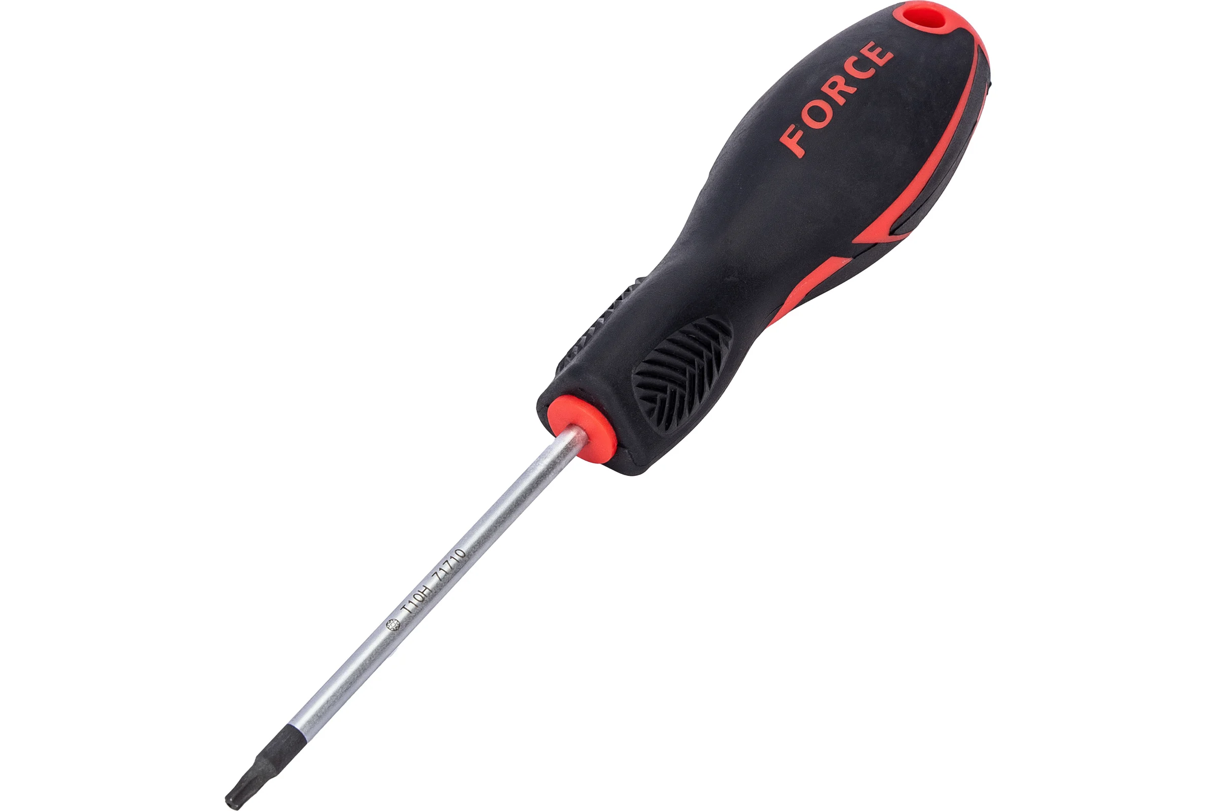 Отвертка торкс с отверстием Т-10Н L=80mm FORCE 71710