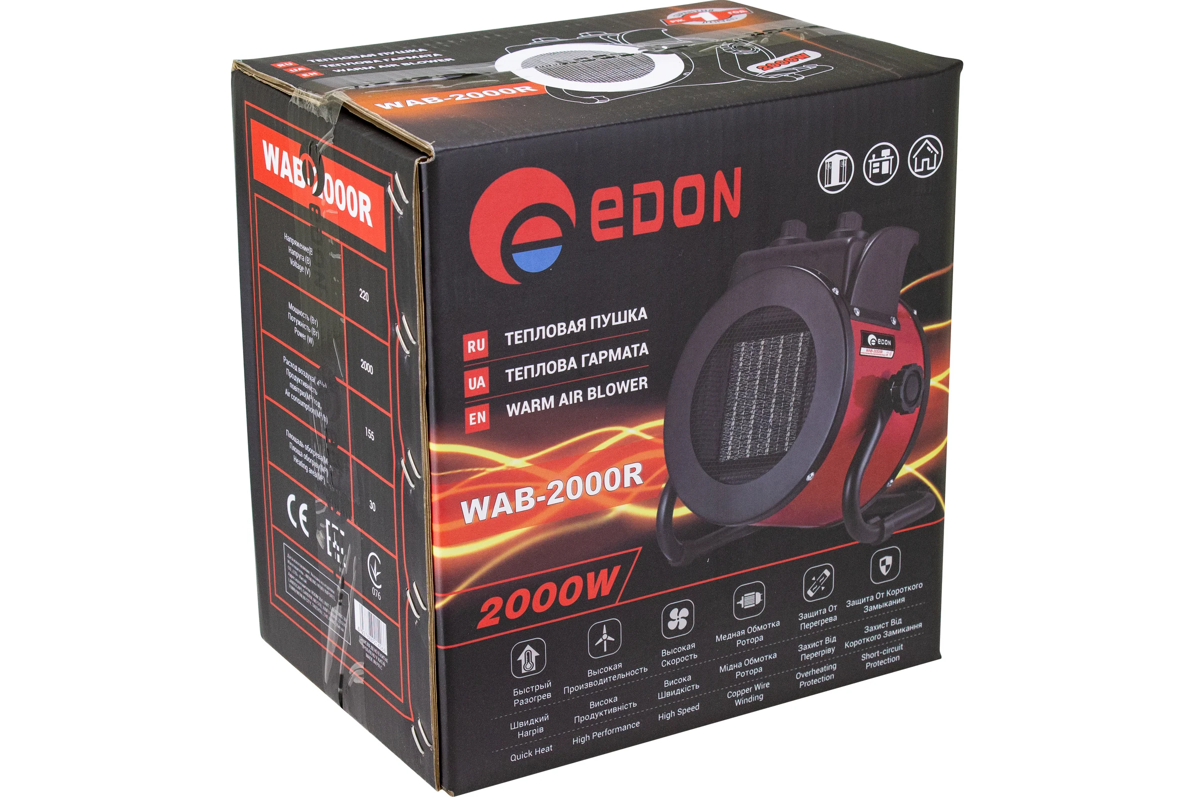 Электрическая тепловая пушка EDON WAB-2000R 20071