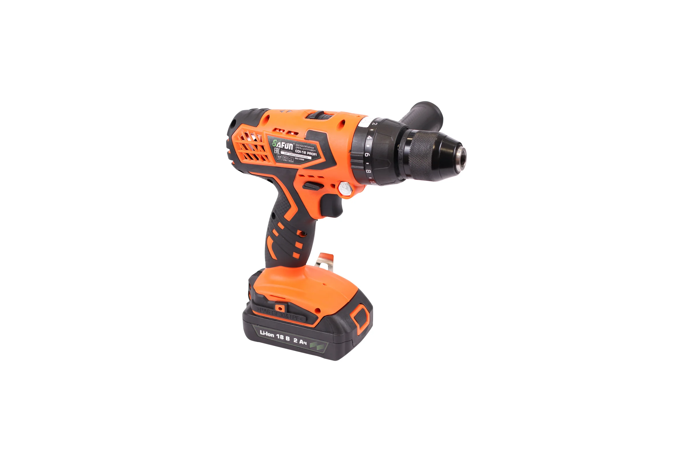 Аккумуляторная дрель-шуруповерт SAFUN CDI-18 PROFI 0030306