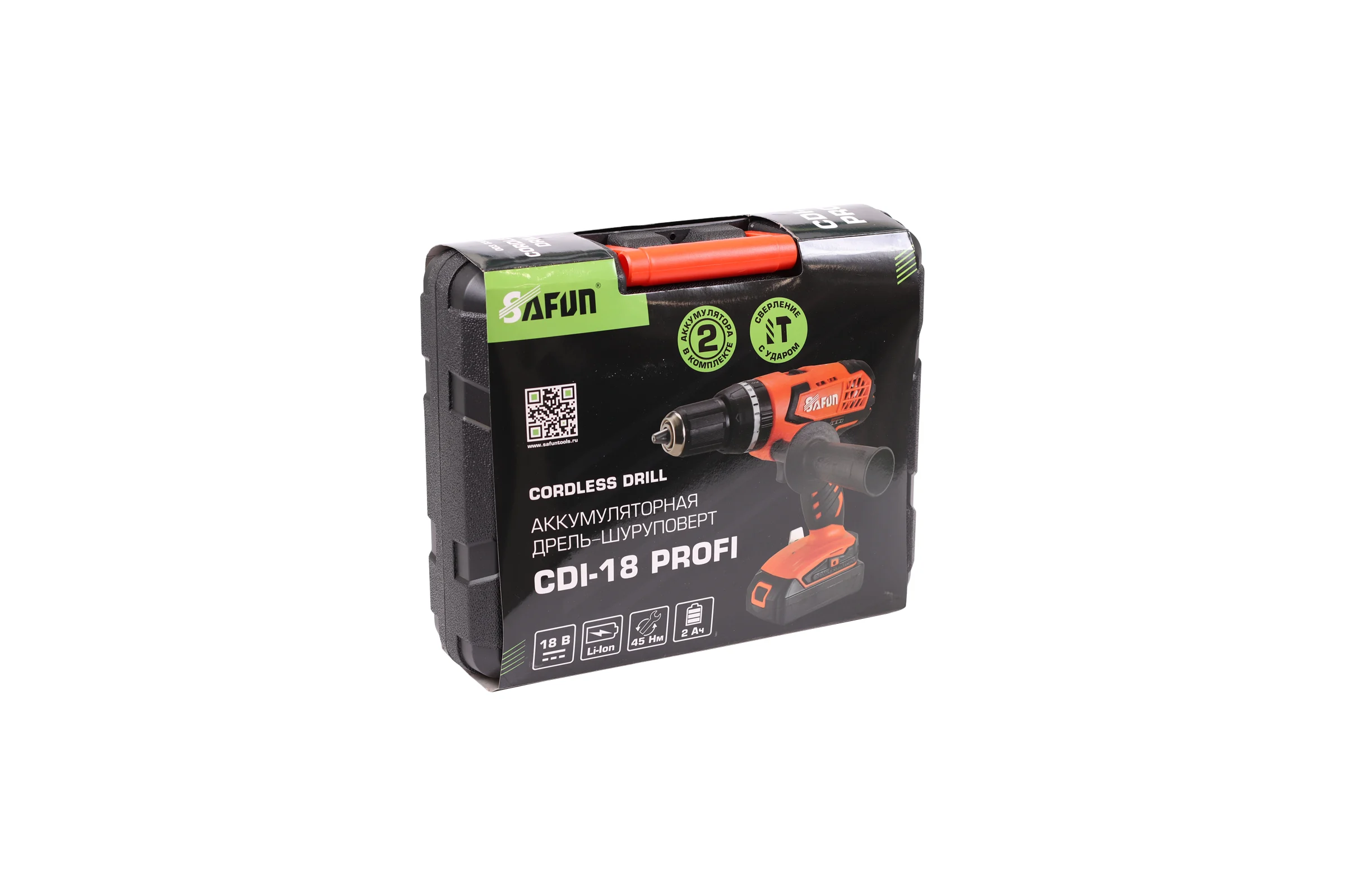 Аккумуляторная дрель-шуруповерт SAFUN CDI-18 PROFI 0030306