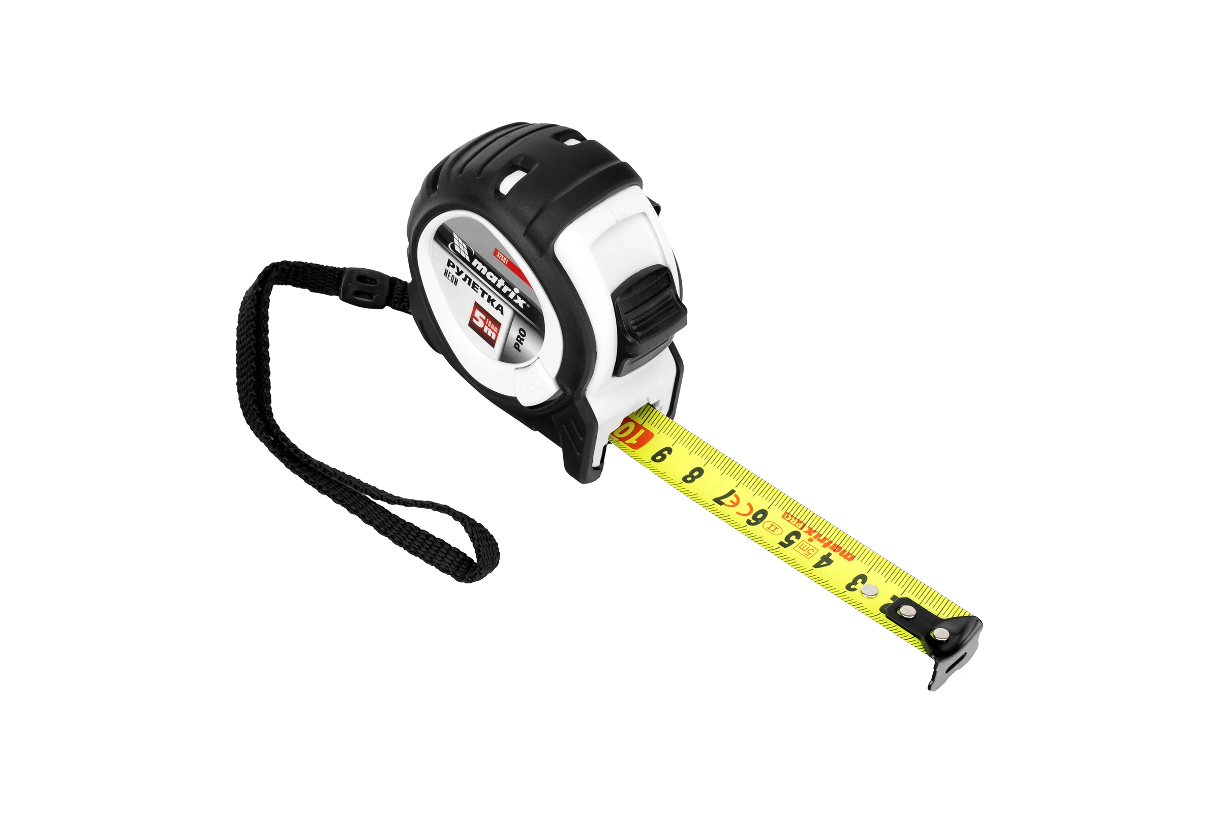 Рулетка Matrix Neon 5 м x 19 мм PRO 32591
