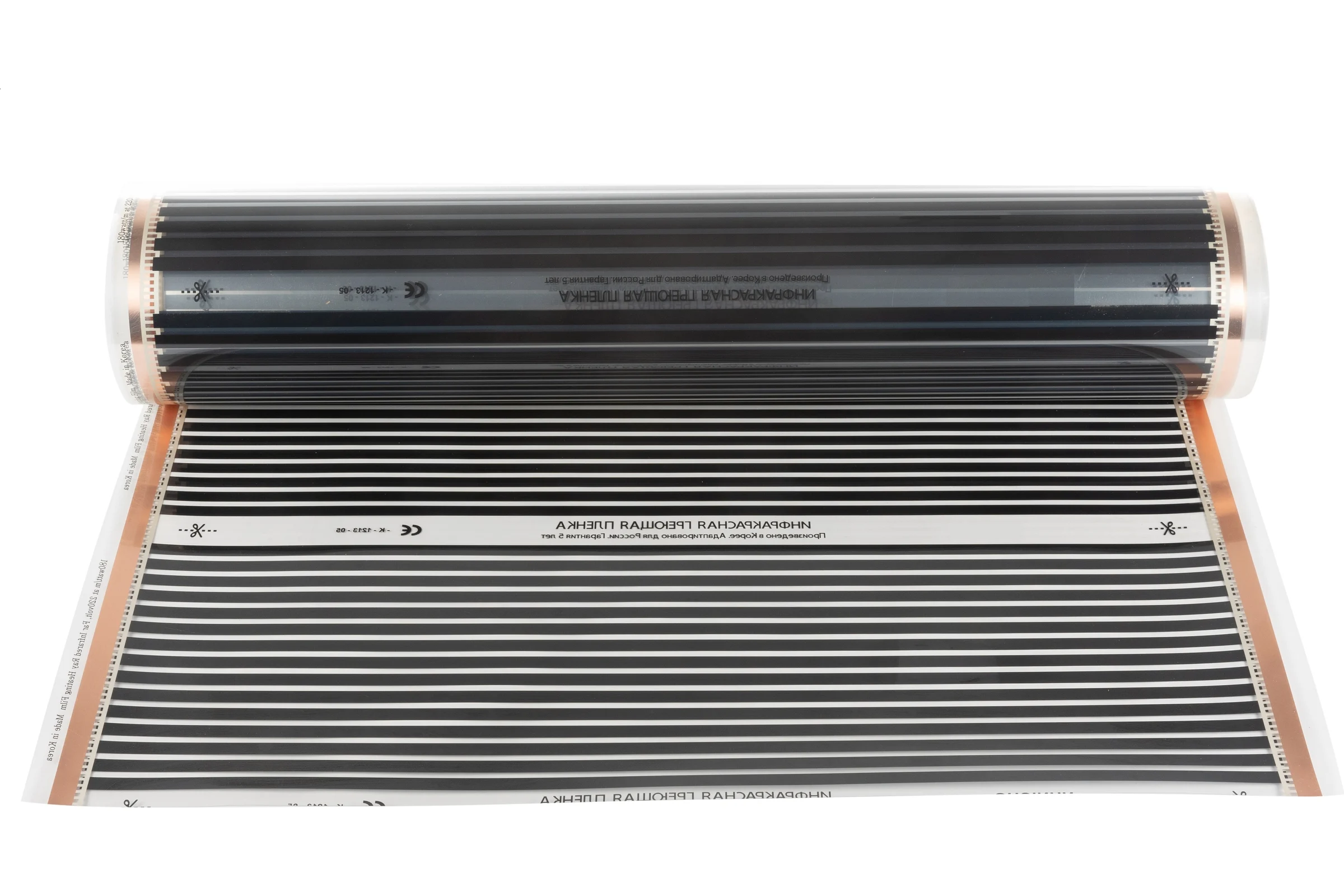 Пленочный теплый пол Обогрев Люкс 4 м2 (ширина 50 см) под ламинат, паркет, линолеум, в комплекте с монтажным набором и терморегулятором UT-00010536