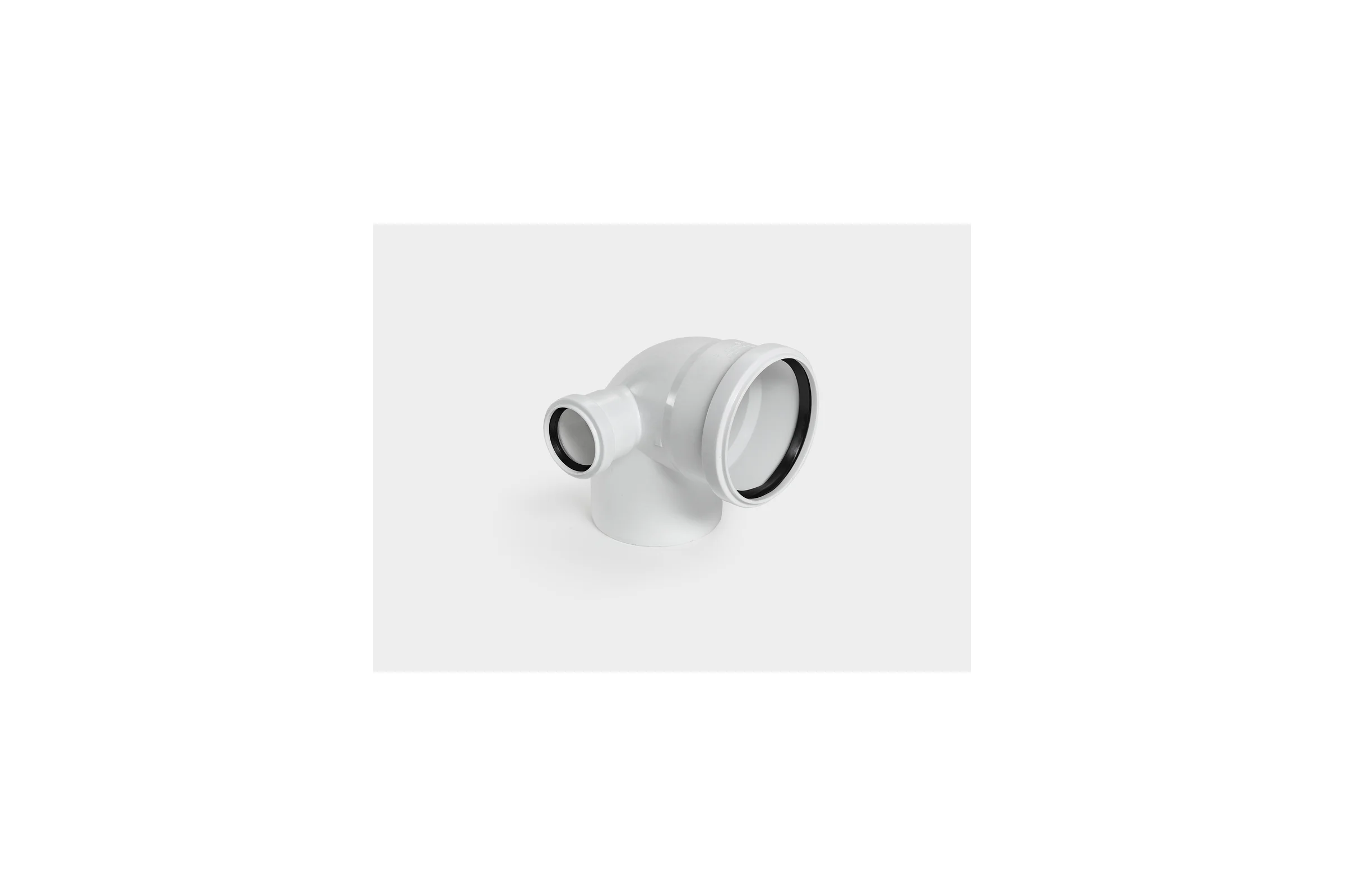 Канализационный отвод КОНТУР PP D110x90 с левым выходом D50 УЮТ (13483) 074404110500