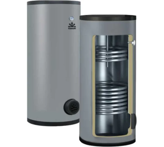 Бойлер GEKON 400 л с 2-я то hwb 400 2he 53/30 квт напольный inox GKB4002N