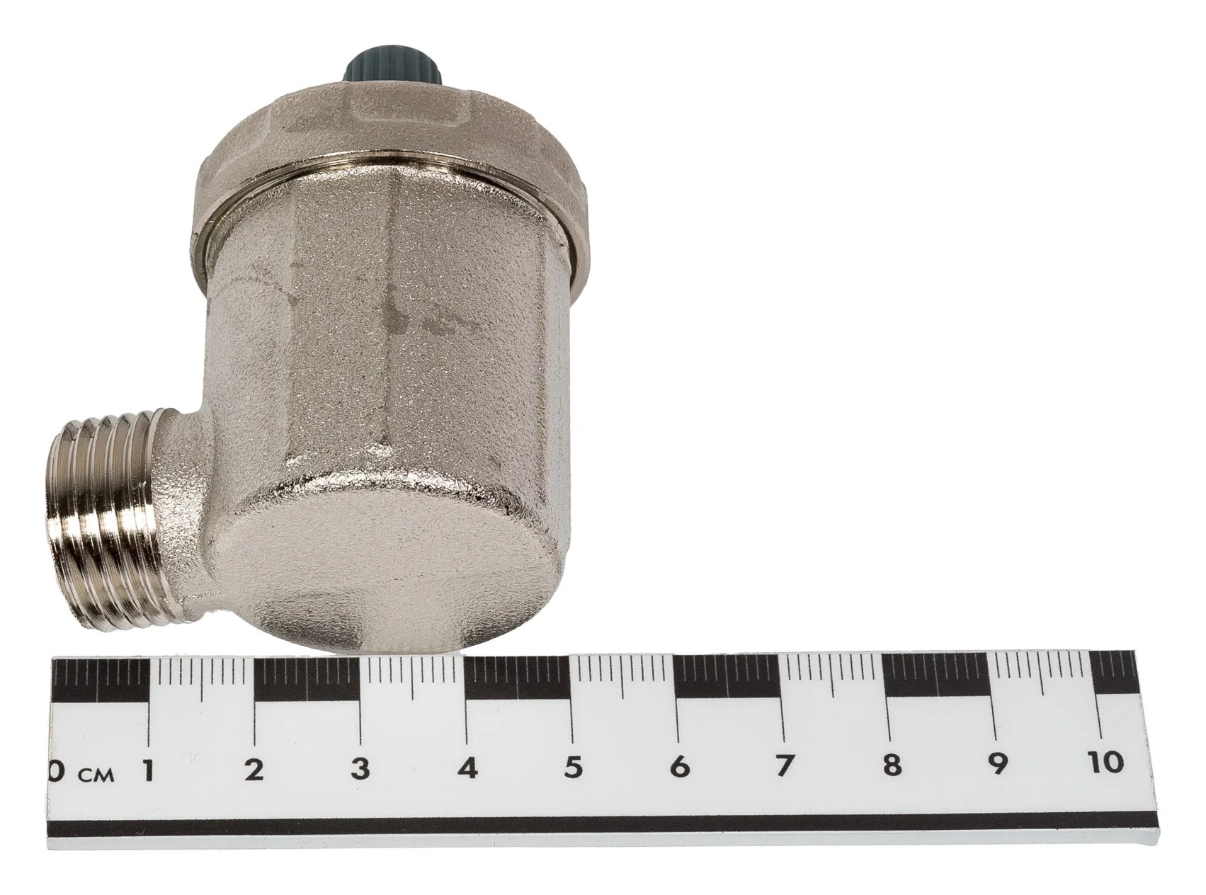 Автоматический воздухоотводчик Tiemme 1/2" с боковым подключением (никель) 1980003 / 1899N0004