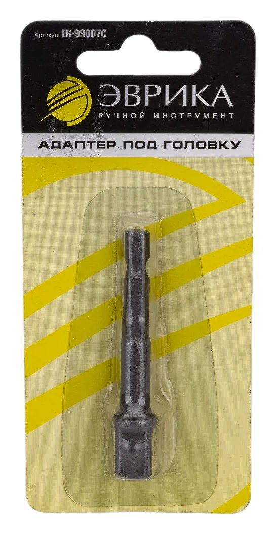 Адаптер под головку Эврика 3/8'' 6-гранный 65мм для шуруповерта ER-99007C 990234