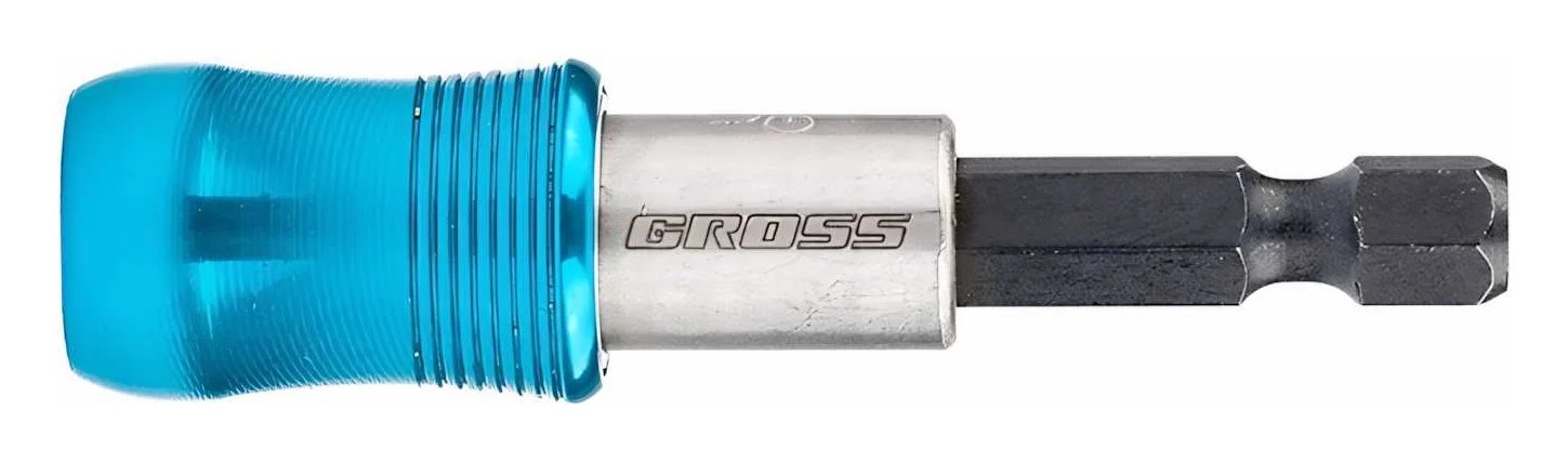Адаптер для бит с держателем и двойным магнитом,1/4" GROSS 11342
