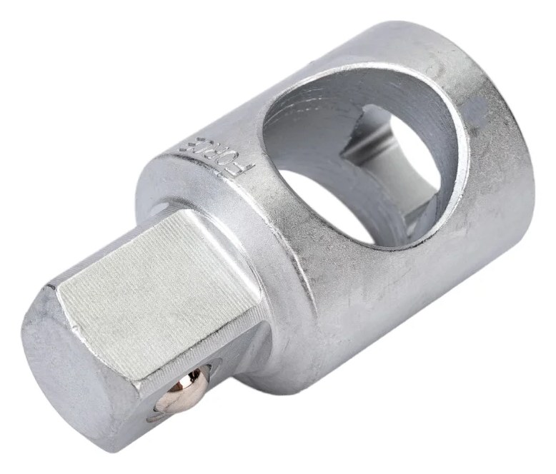 Адаптер с отверстием под вороток 3/8 х 1/2" FORCE 80634