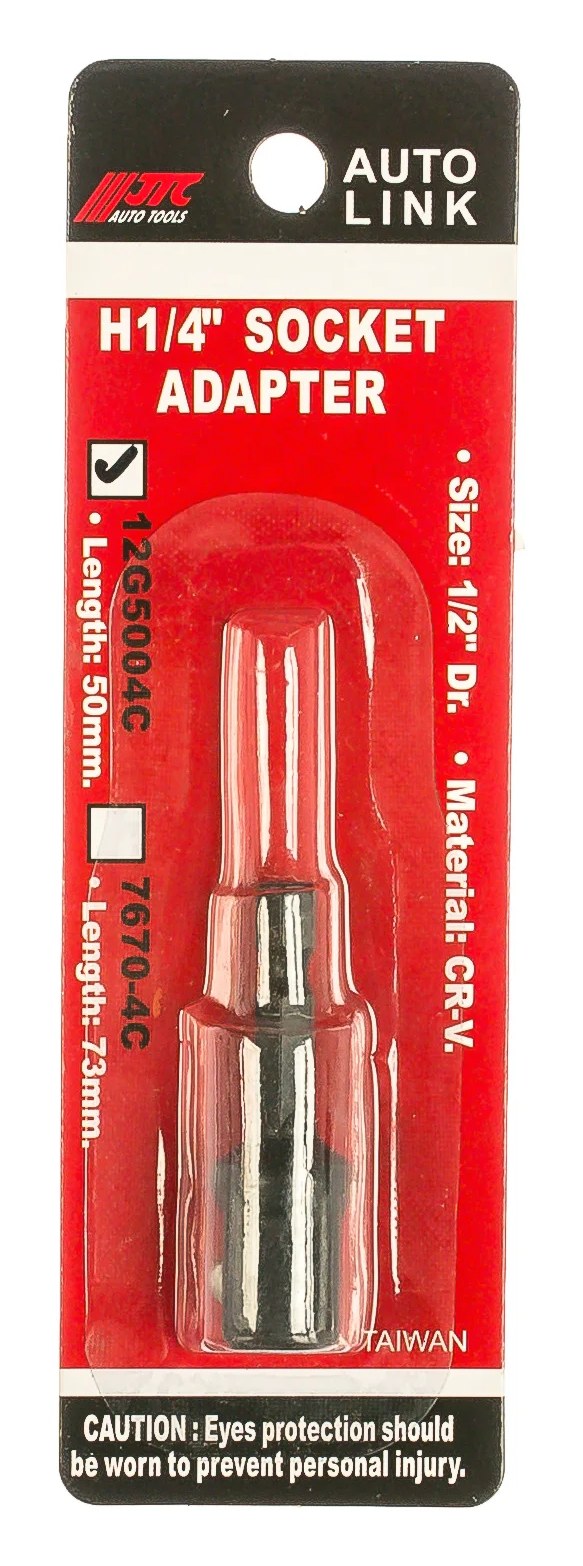 Адаптер для торцевых головок JTC 1/2"x50мм в блистере 12G5004C 587624