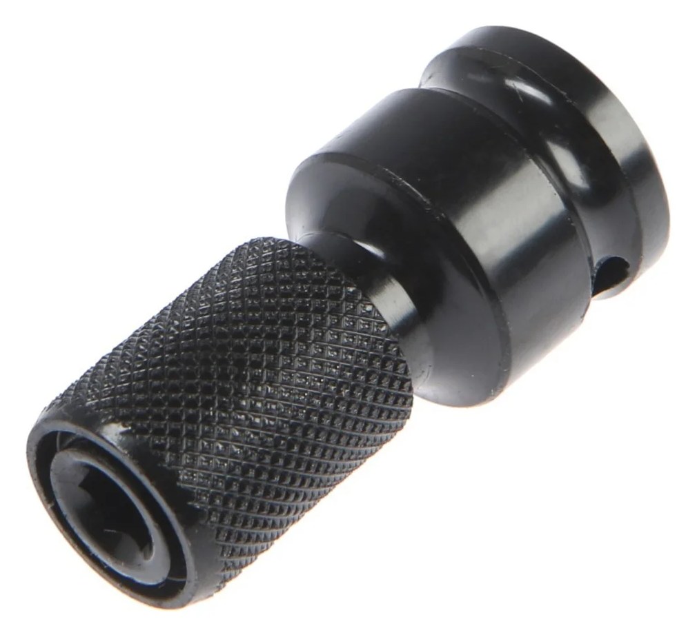 Адаптер для бит с квадратом 1/2" на шестигранник 1/4" ТУНДРА 7443390