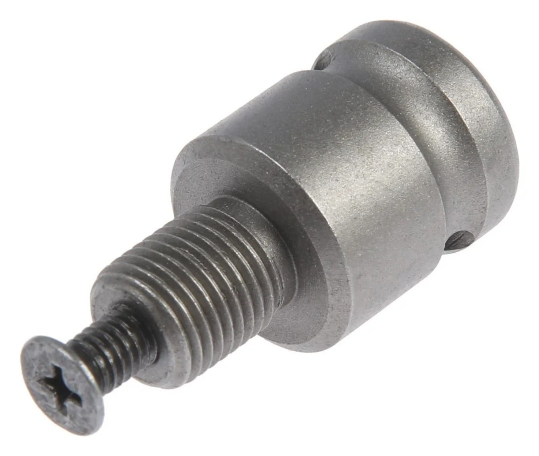 Адаптер для гайковерта CrV, с квадрата 1/2" на резьбу 1/2", 35 мм ТУНДРА 7443396