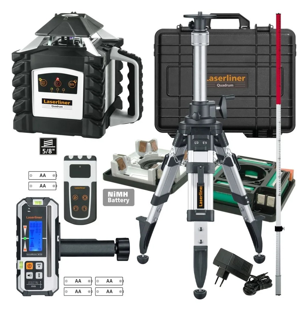 Автоматический ротационный лазерный нивелир Laserliner Quadrum M 350 S Set 1 053.00.09-1