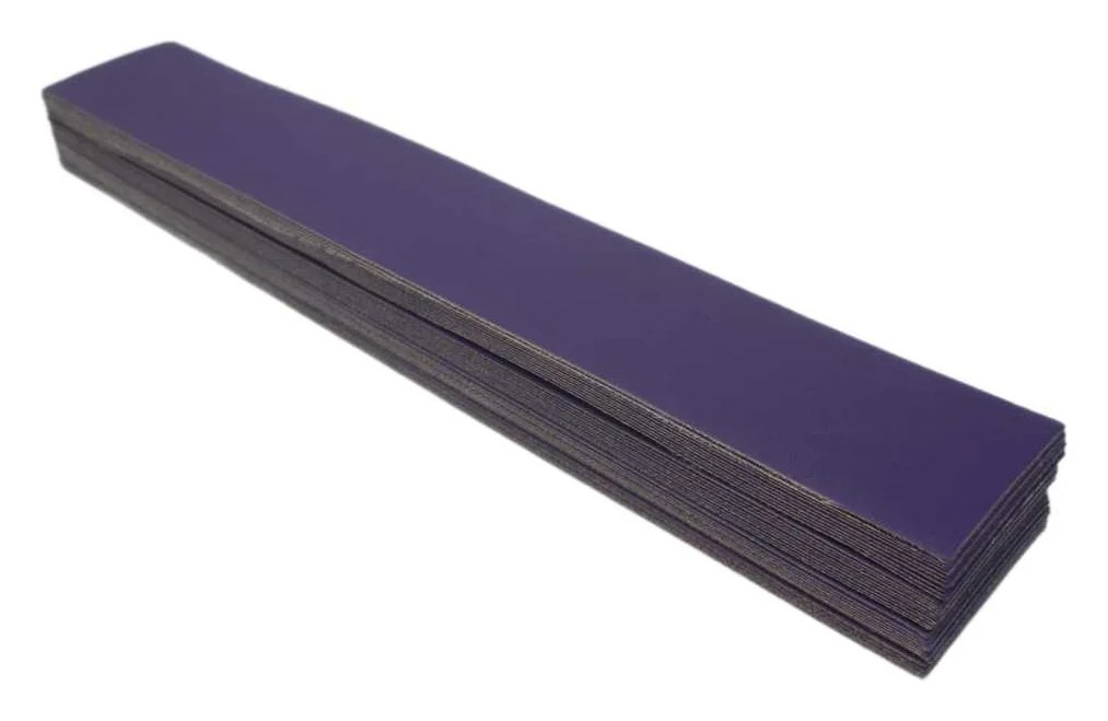 Абразивные полоски 70*420 мм CERAMAX PURPLE PAPER без отверстий, P180, 50 шт. 1CRX1090