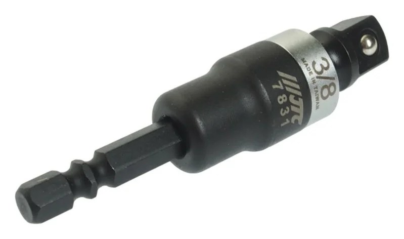 Адаптер карданный под шуруповерт JTC 1/4", квадрат 3/8" 7831 849004