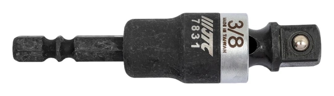 Адаптер карданный под шуруповерт JTC 1/4", квадрат 3/8" 7831 849004