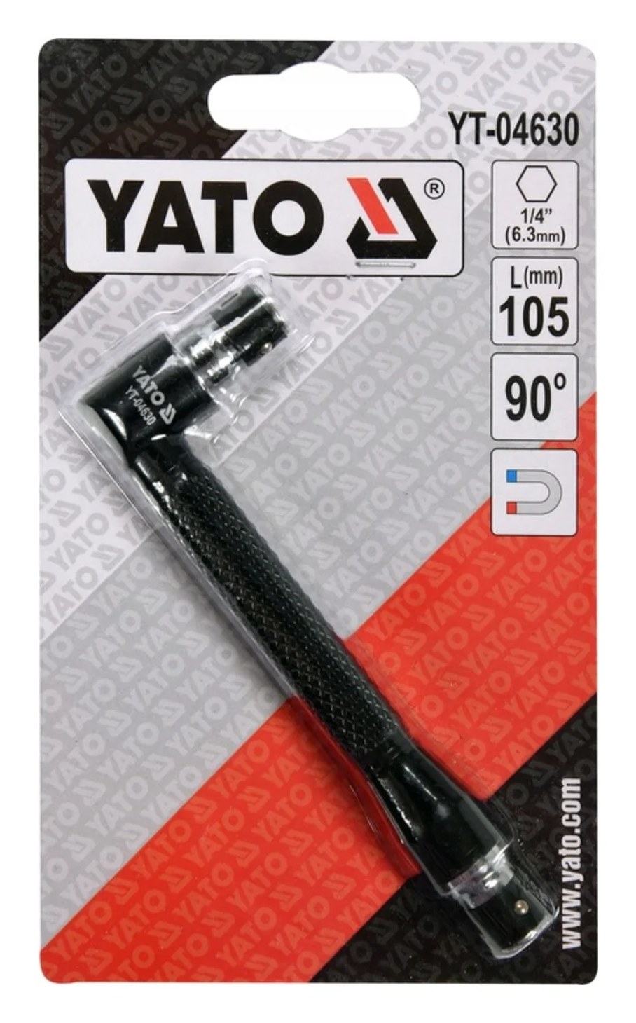 Адаптер угловой для бит YATO 1/4 YT-04630 361404630 092 1