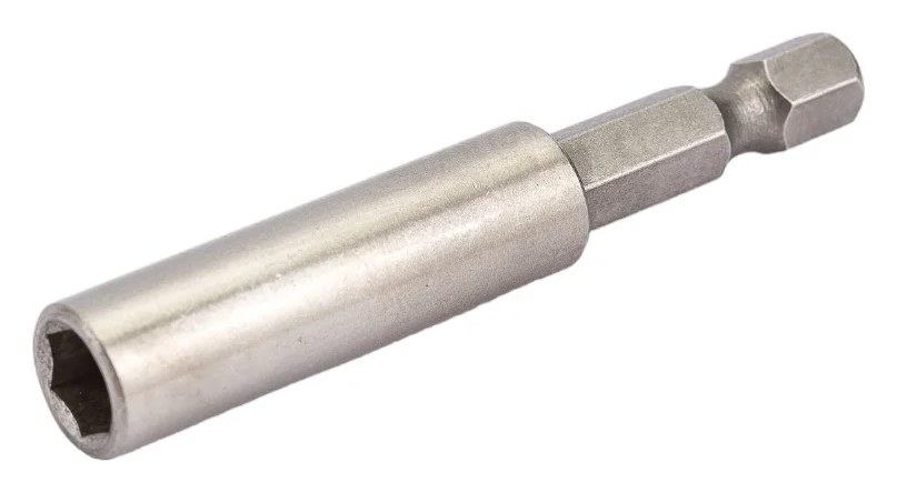 Адаптер нержавеющий магнитный для бит (60 мм; 1/4") NOVOCRAFT BH060SS14001