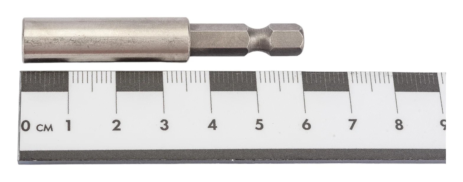 Адаптер нержавеющий магнитный для бит (60 мм; 1/4") NOVOCRAFT BH060SS14001