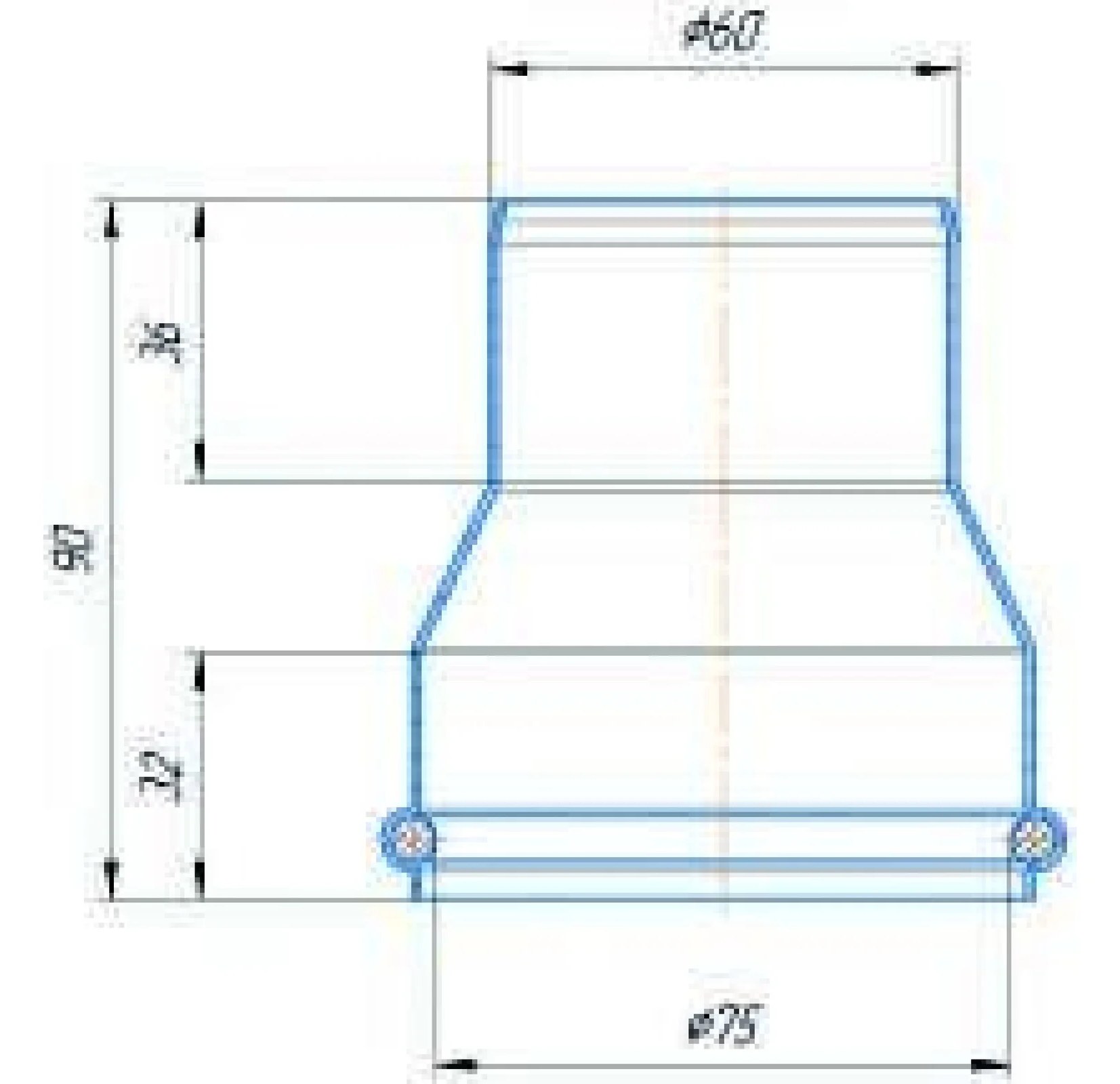 Адаптер вертикальный коаксиальный Okseler 60/100 (Baxi (кроме ECO Nova/Classic), Ariston, Vaillant, Viessmann, Kit oks00009