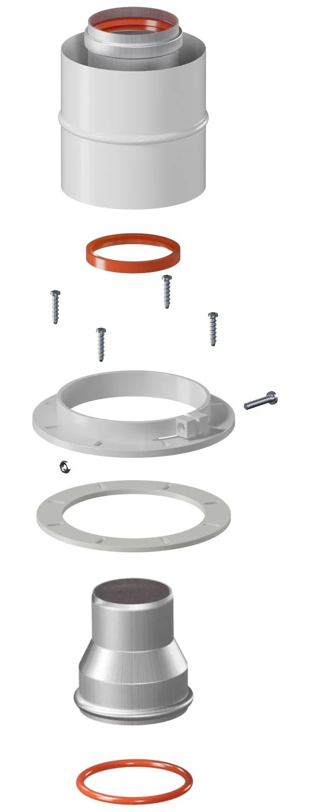 Адаптер Okseler вертикальный коакс. 60/100 (Navien 60/75) oks00013