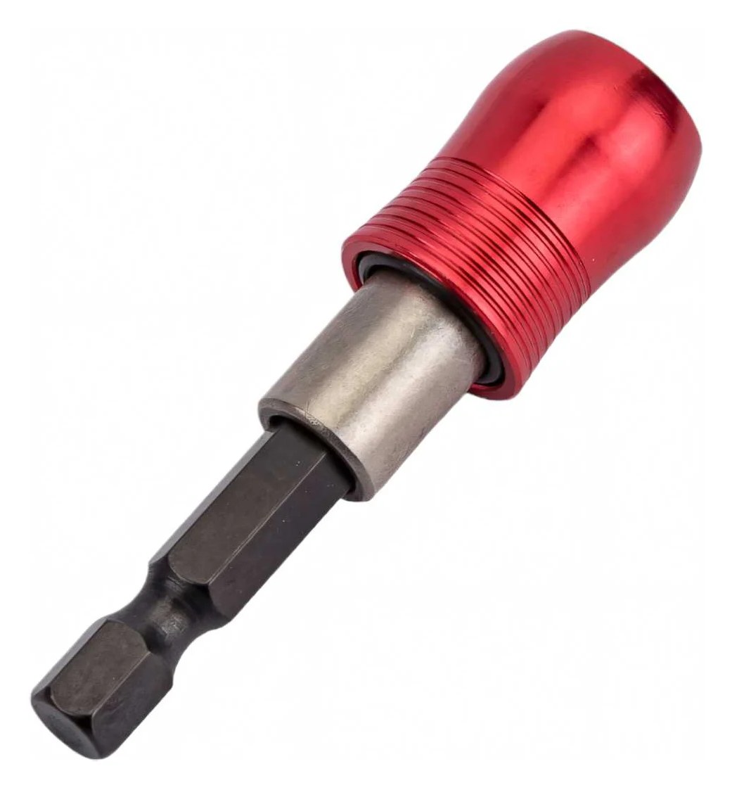 Адаптер магнитный для бит Quick Holder (60 мм; 1/4) Novocraft QBH060140RED