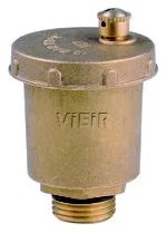 Автоматический прямой воздухоотводчик ViEiR 1/2″ латунный для систем отопления PF502