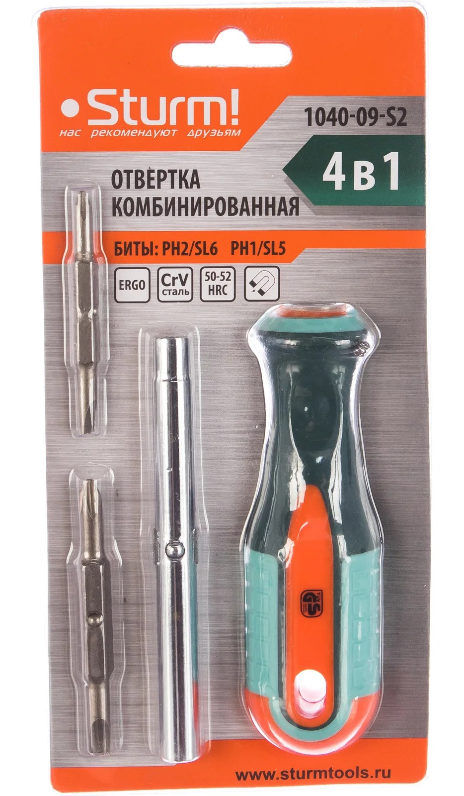 4 отвертки в одной Sturm 1040-09-S2