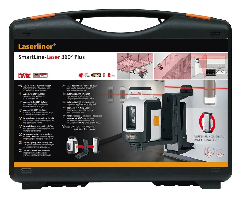 Автоматический прибор с горизонтальным лазерным кругом Laserliner SmartLine-Laser 360 Plus 081.119A
