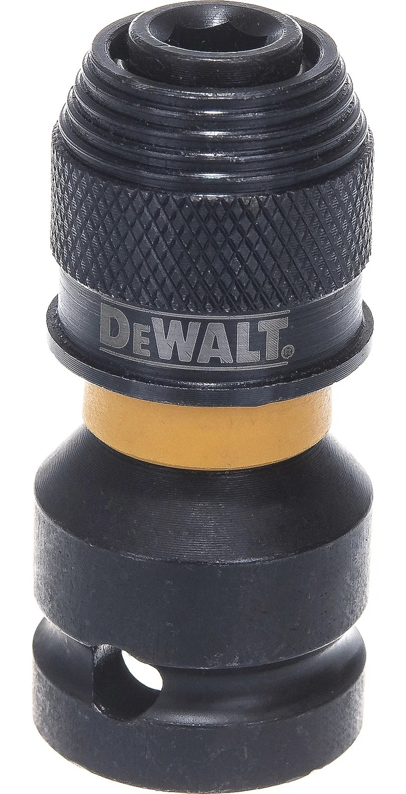 Адаптер для ударных гайковертов шестигранник 1/4”F - квадрат 1/2”F DEWALT DT7508
