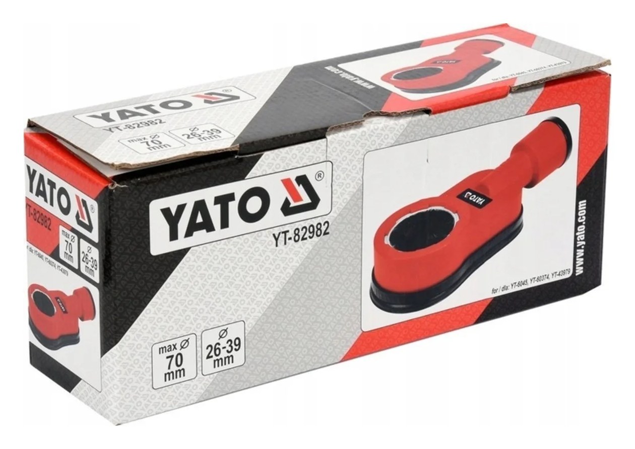 Адаптер против пыли при сверлении YATO (пылесос диаметр трубы 26-39мм, диаметр сверления до 70мм) YT-82982 370882982 092 1