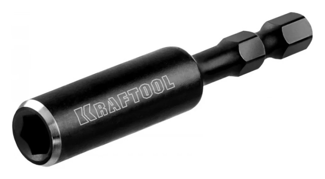Адаптер Impact Pro для бит (магнитный) 60 мм KRAFTOOL 26801-60
