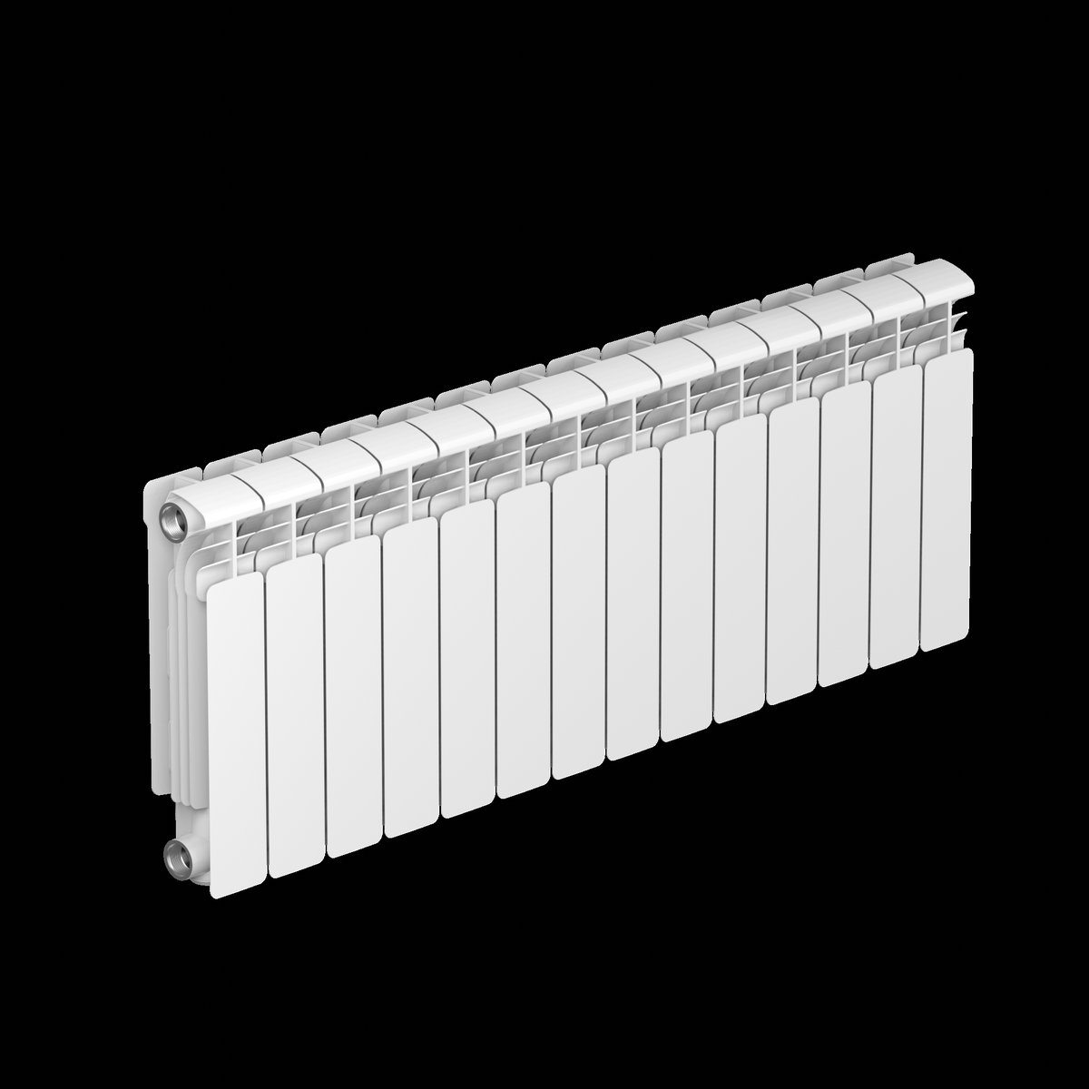 Радиатор алюминиевый RIFAR Alum 350 x 14 секций боковое подключение