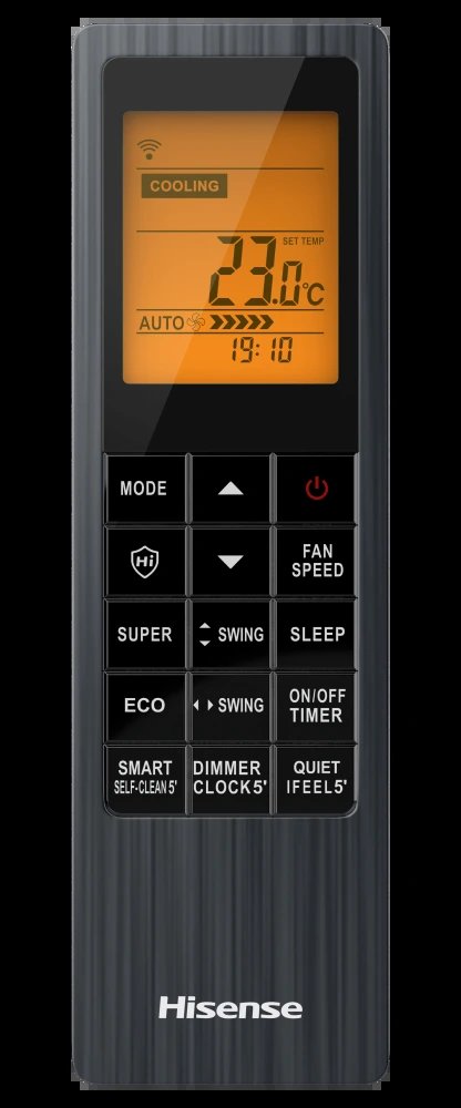 Настенный внутренний блок мульти-сплит системы Hisense VIBE PRO CARBON MULTI AMS-24UW4RFWHB00(B)