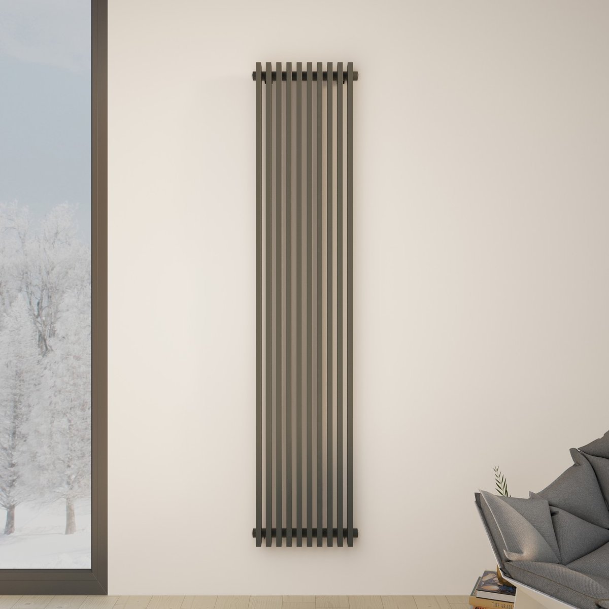 Радиатор стальной трубчатый Faberg Sabron 1 1800 мм 10 секций серый