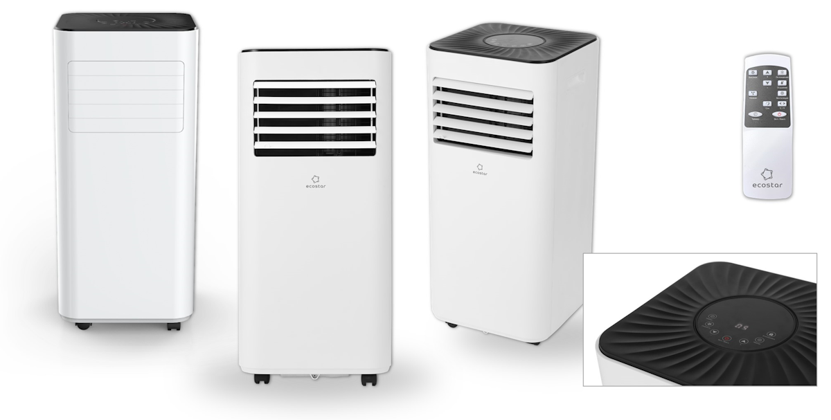 Мобильный кондиционер ECOSTAR DESIRE KV-DS09CH-E напольный, 2.7 кВт, класс А, до 27 м²
